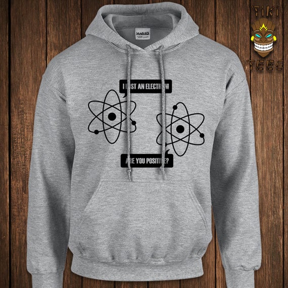 Funny Science Hoodie Geek Nerd Hooded Sweater Electron Geeky
