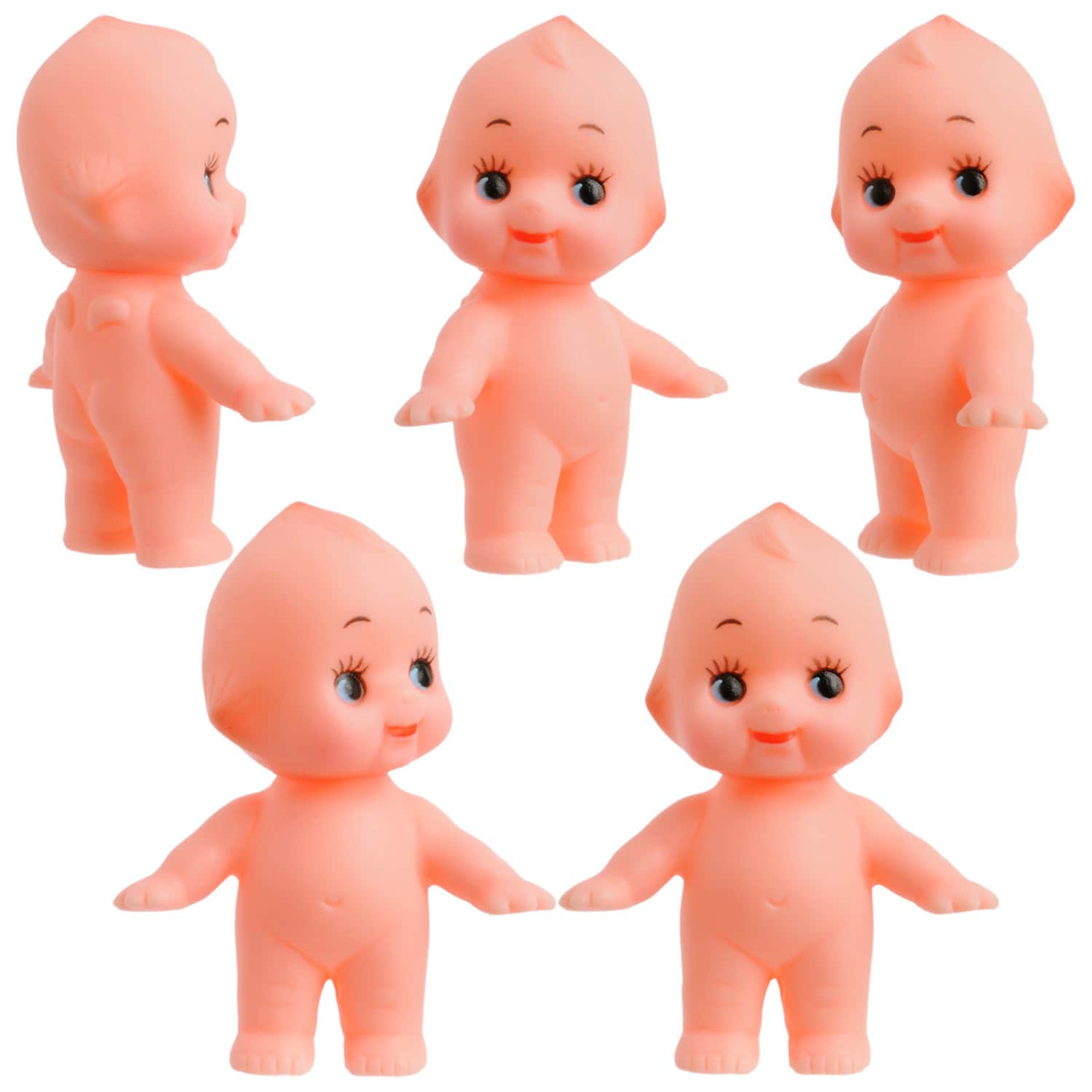 Lot of 5 2 inch Kewpie Dolls Baby Cupie Vintage Antique Cameo