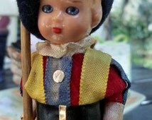 RICORDO Di ROMA celluloid Blue Eyed Blond Soldier Toy Figurine Vintage Roma - il_214x170.552143563_tces