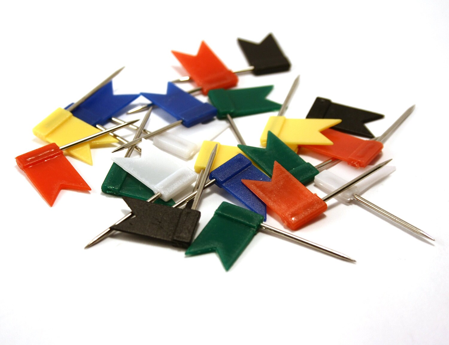 Map pins set of 20. Flag push pins. Cork map by CORKinFUSION