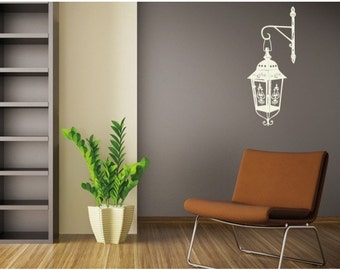 Classic Lamp deco wall decal, sticker, mural, vinyl wall art