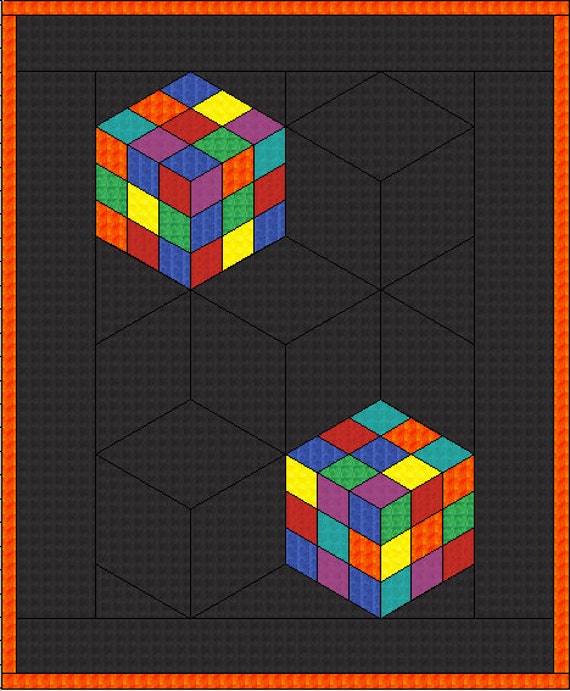 rubik-cubes-twin-size-quilt-pattern-by-quiltpatterns-on-etsy