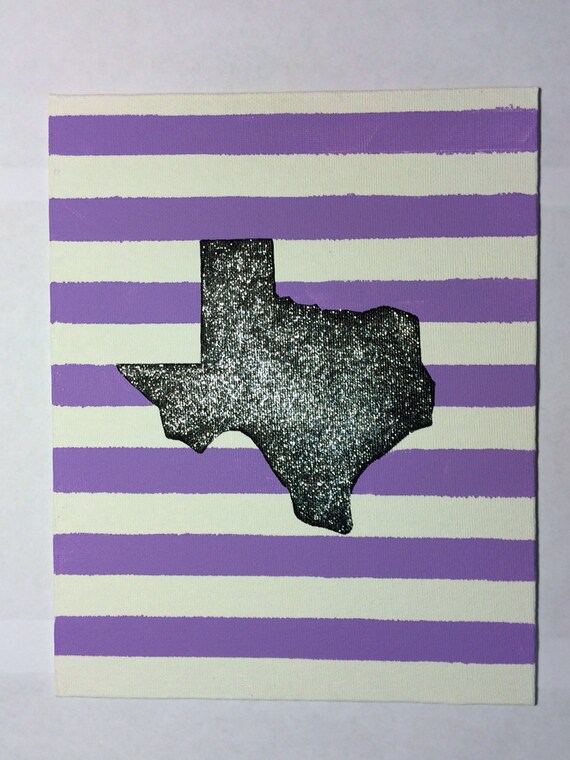 Texas Handpainted 8x10 Canvas