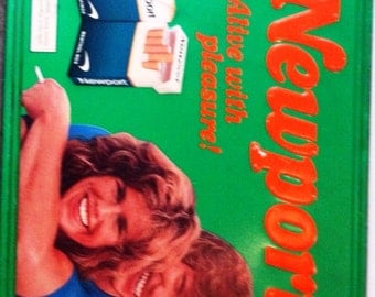 Vintage Newport Metal Advertising Sign 1980's