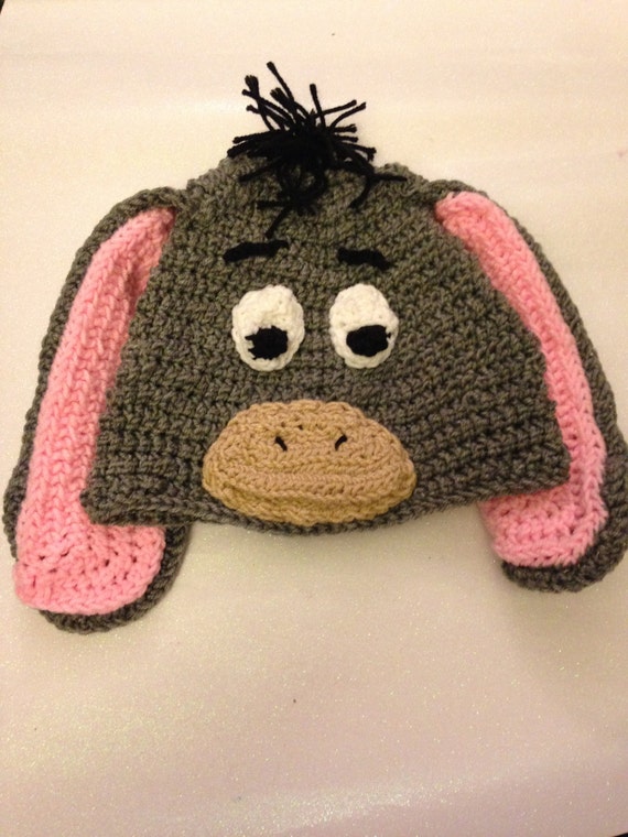 Items similar to Eeyore crochet hat on Etsy