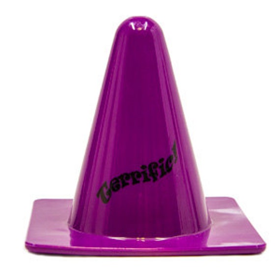 4 Purple Traffic Cone Bird Toy Part