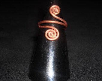 SPIRALI RAME Anello BOHO Argento Regolabile HandMade Itay Anello Rame Ottone Argentone c/1 Spira sul Dito Spirali Piccole Ring Dono d Amore!