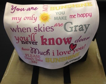 You are my Sunshine_Diaper Bag_Personalize this bag with Photos, Text or Both