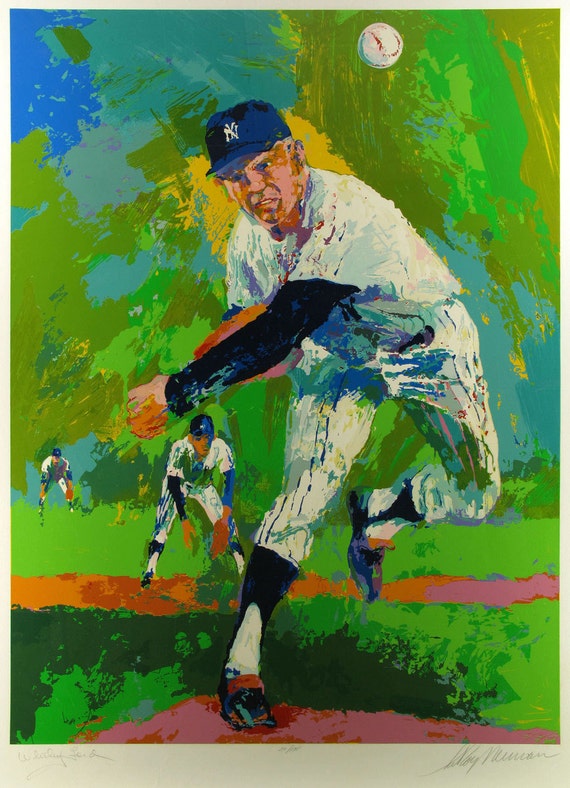 LeRoy Neiman Sports players oil painting by Antsartworkoffice