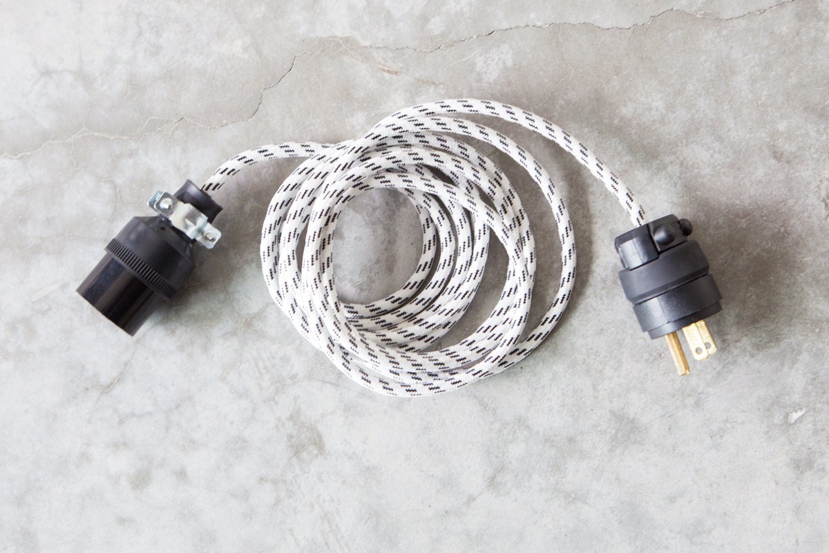 Modern Extension Cord Pick Your Color by ObjectandLight on Etsy