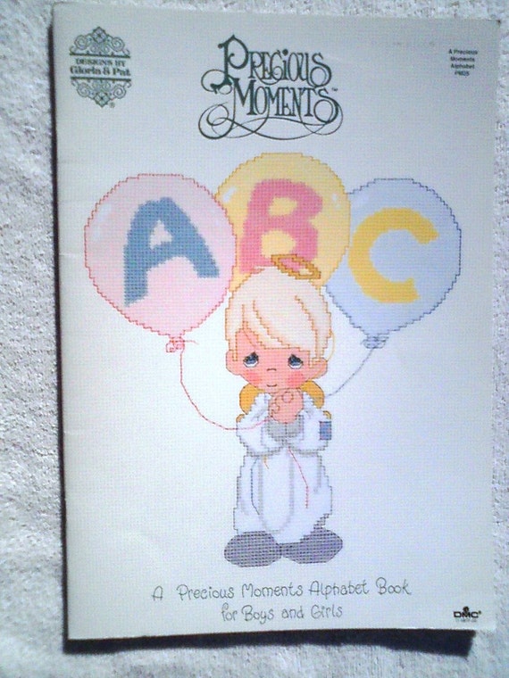 Vintage Precious Moments Cross Stitch Pattern Book PM25 A