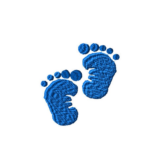 Baby Feet Machine Embroidery Design 3 sizes