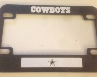 motorcycle plate superbowl football frame nfl cowboys dallas license popular items icense