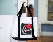 Personalized Tote Bag featuring any name in a photo of an actual sign (if available)