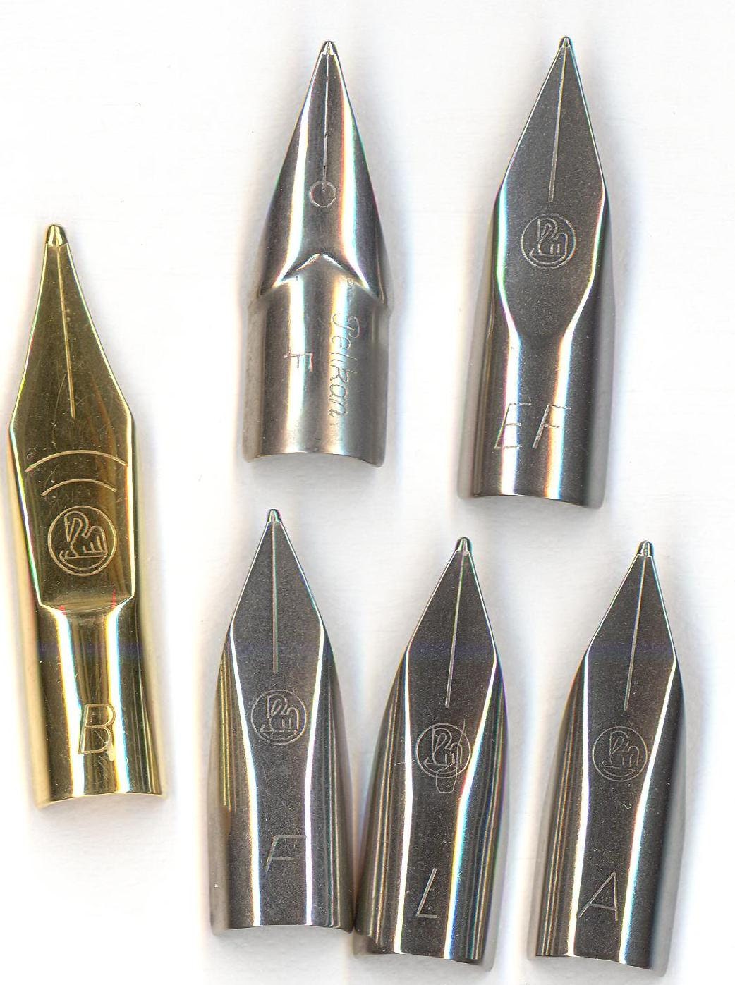 PELIKAN Fountain pen replacement nibs 6 different new old