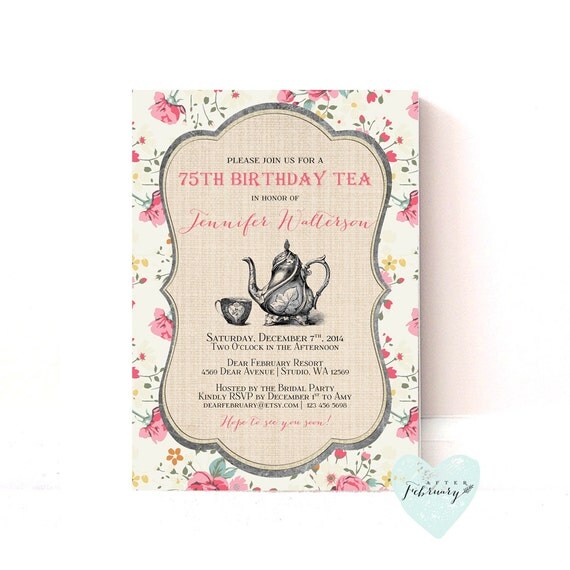 Adult Tea Party Invitations 5