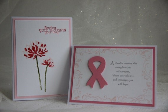 Breast Cancer Awareness Cards. Pink Ribbon Cards