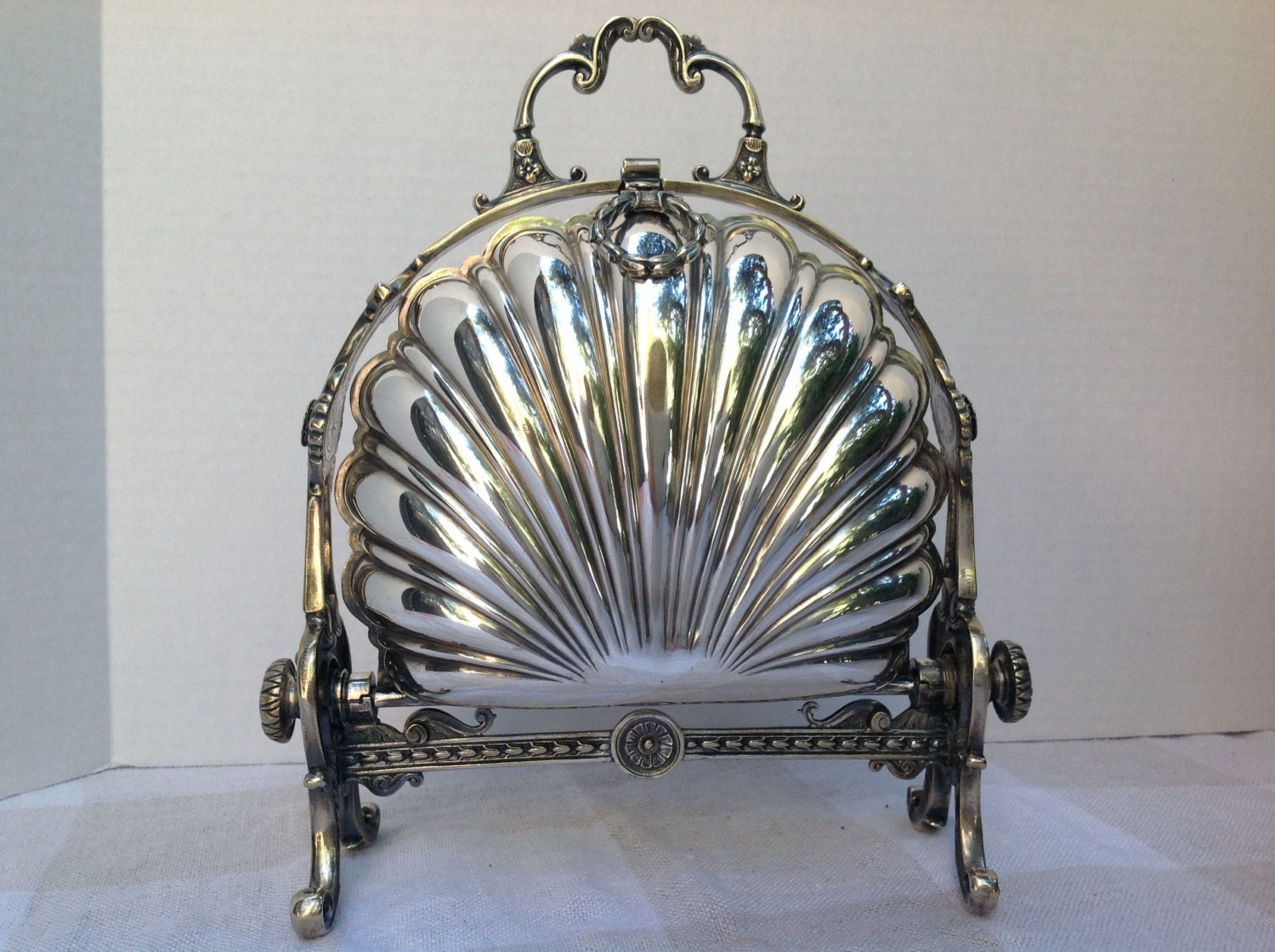 Silver Plated Biscuit Warmer Box Sheffield England C1880