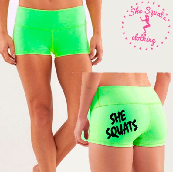 She Squats. Gym Shorts. Workout Shorts. Yoga by SheSquatsClothing