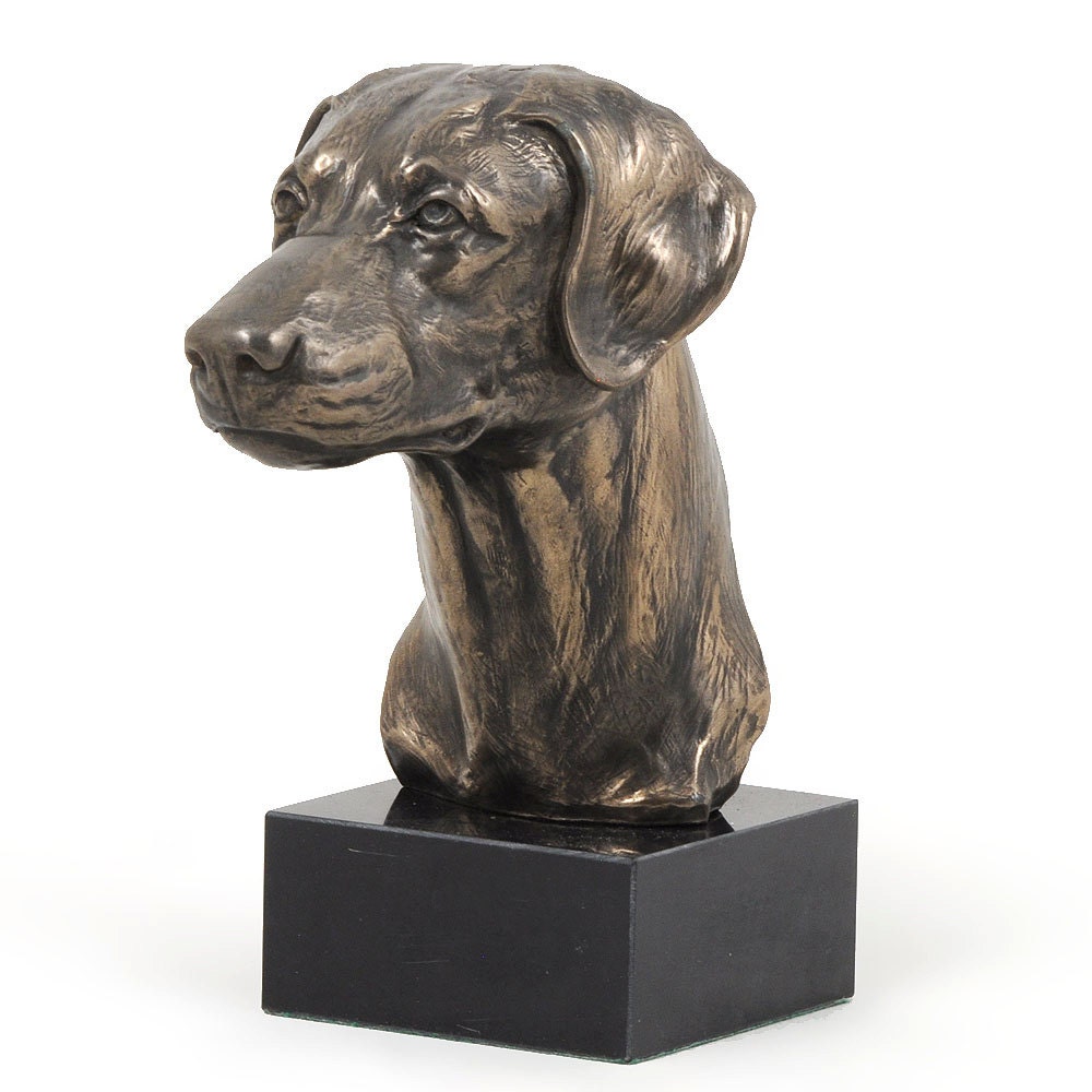 doberman stone statue