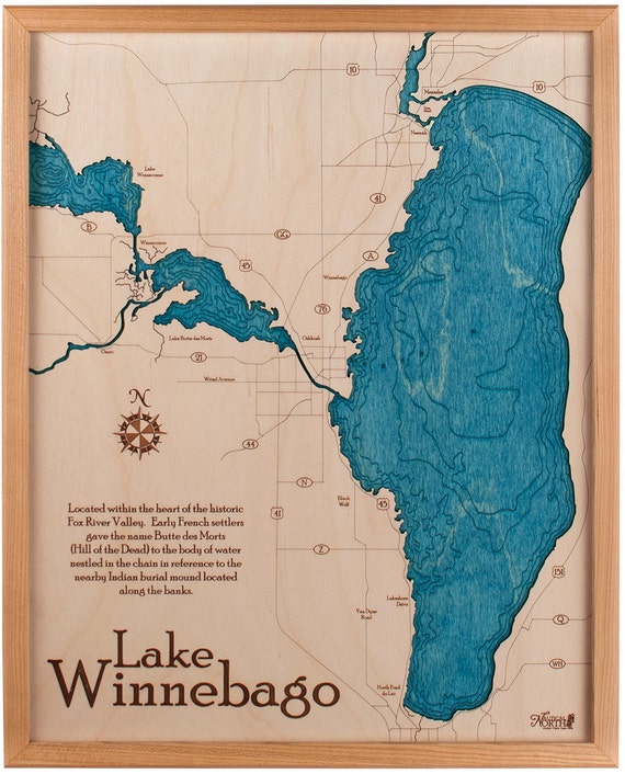 Lake Winnebago Depth Map