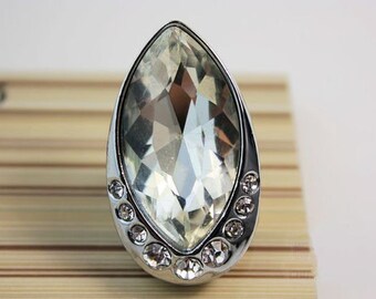Glass Drawer Knobs Pulls Crystal Dresser Knobs Pulls Handles/ Kitchen Cabinet Knobs Pull Handle Modern Furniture Bling Hardware Silver Clear