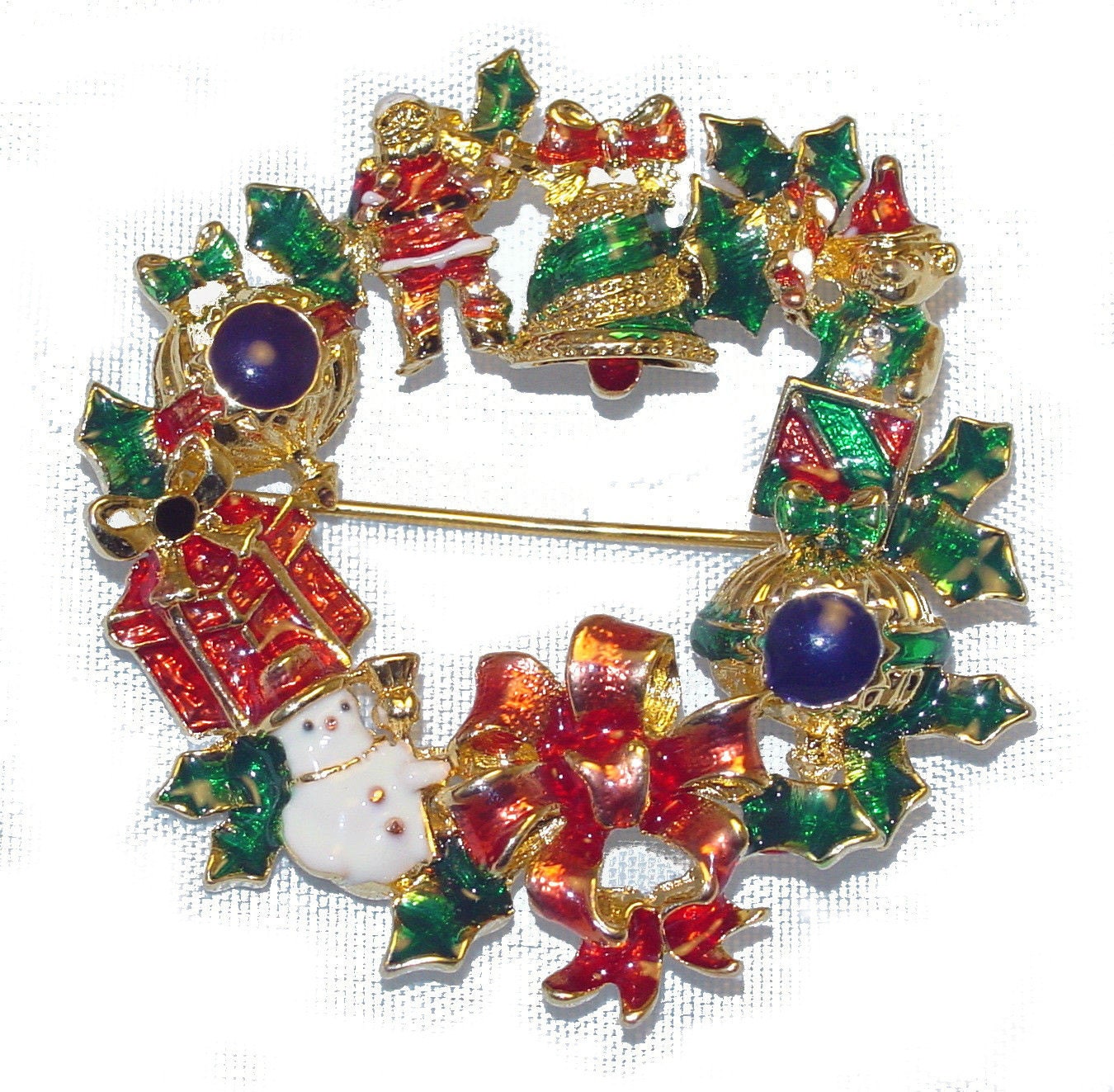 Pin Brooch. Christopher Radko Christmas Holiday By Sweetiepies9