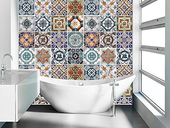 Dosseret de cuisine tiles dosseret decal par homeartstickers Faience cuisine carreaux ciment