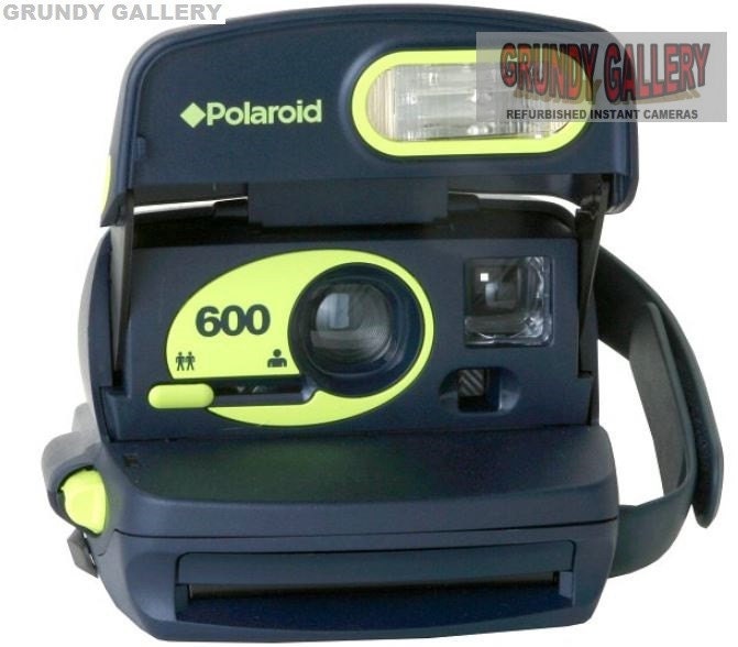Polaroid 600 Dayglow Yellow instant retro camera. px600 film