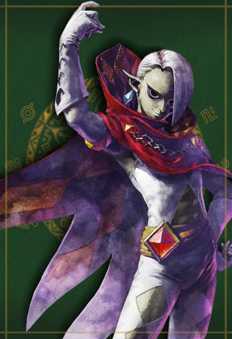 Demon Lord Ghirahim Zelda Poster 13x19