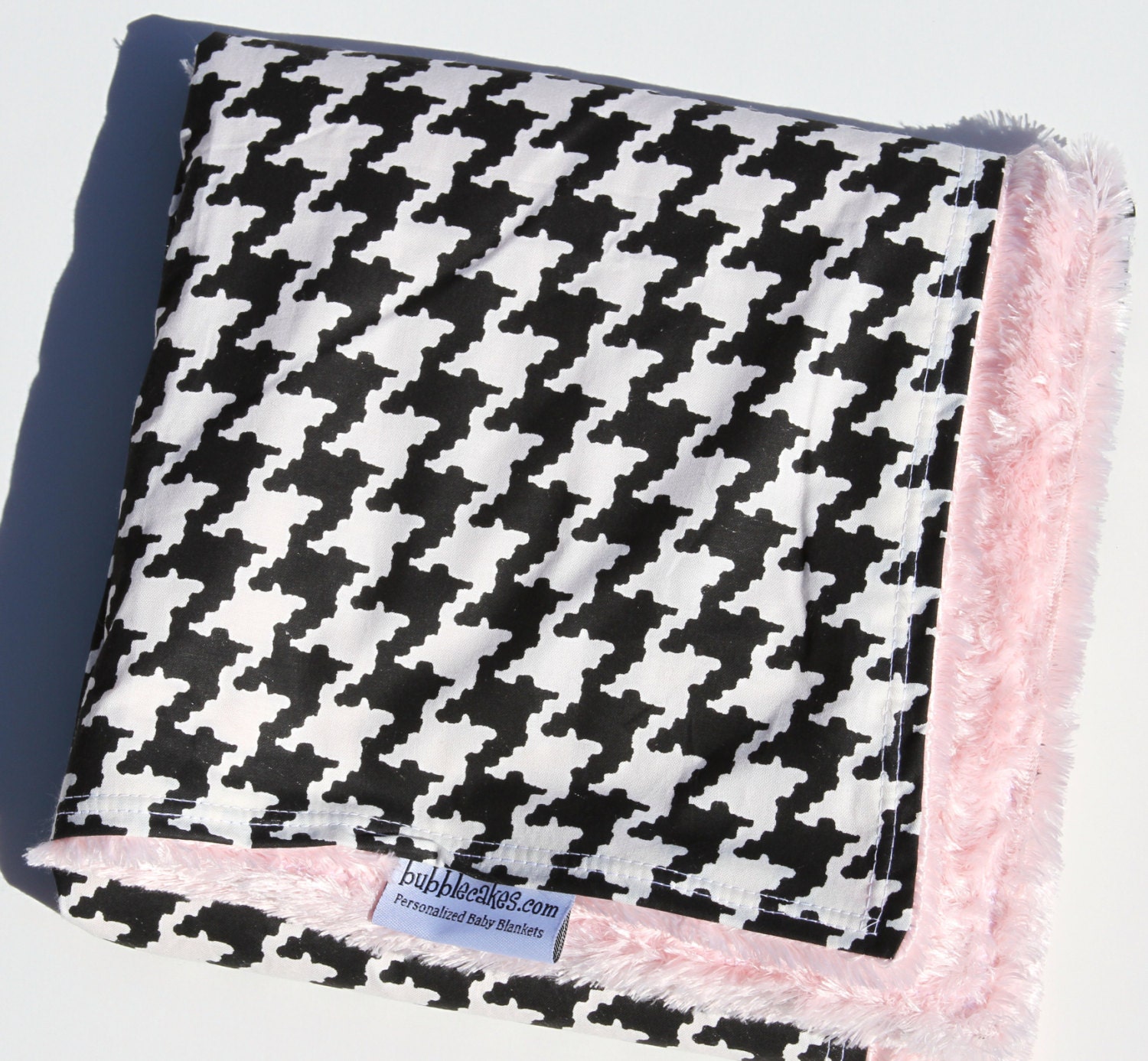 Customized Baby Blanket Black and White by bubblecakes on Etsy