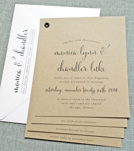 Wedding Invitation Booklet Template 1