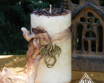 Vanilla Dragon Herbal Alchemy Candle
