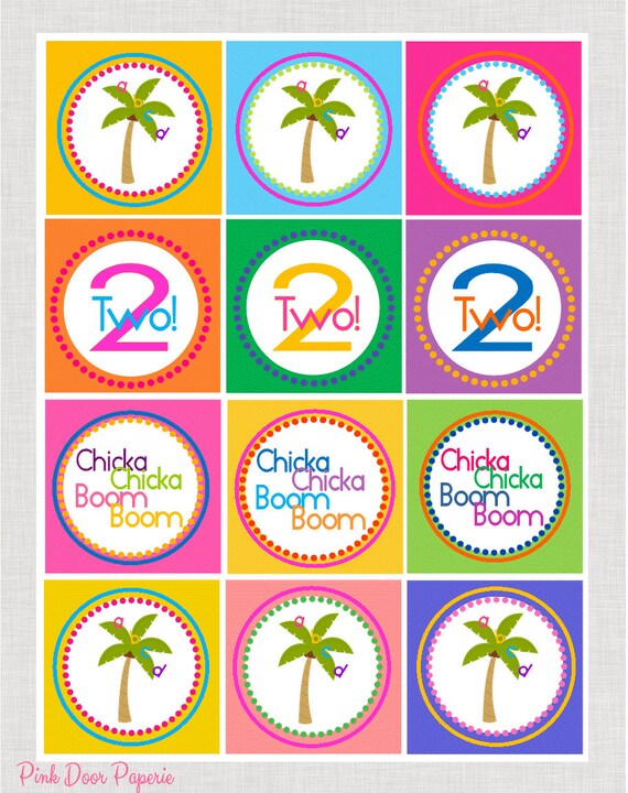 ALPHABET PARTY Printable Cupcake Toppers 2.5" Il_570xn