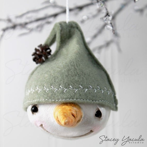 paper clay christmas ornament sculpture snowman 2013 paper clay christmas ornament sculpture snowman 2013