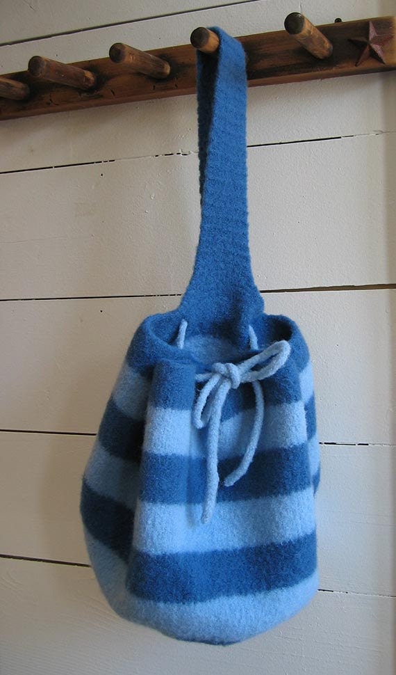 Wedge Bottom Bag Knitting Pattern PDF