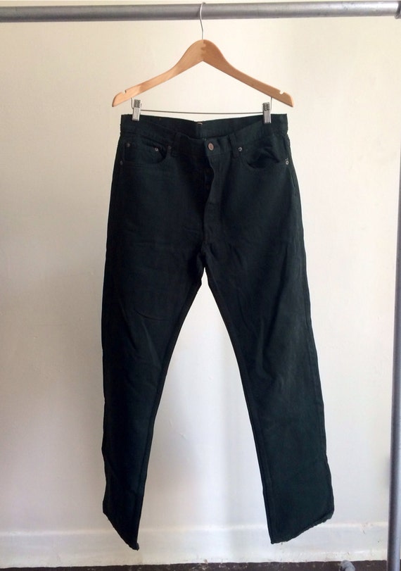 The Vintage Forest Green Levi 501 Jeans by rerunvintage on Etsy