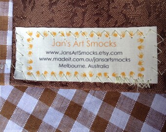 Order your CUSTOM small smock age 2 to 8 years here. Back to school.