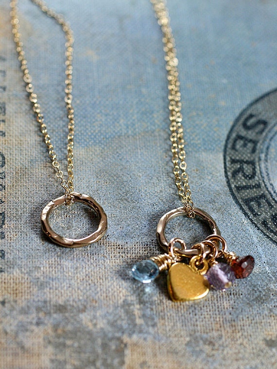 Build Your Own Charm Necklace 14k Gold Filled Custom by TforEdgar