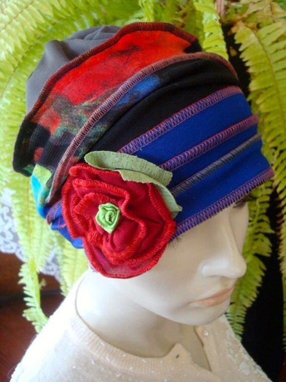 chemo hat all season hats for hair loss by GypsyLoveHeadbands
