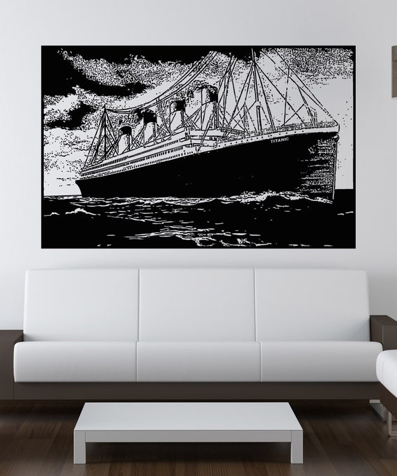Vinyl Wall Decal Sticker Titanic at Sea 5283s