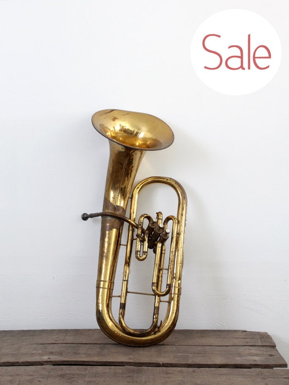 SALE brass instrument / vintage baritone