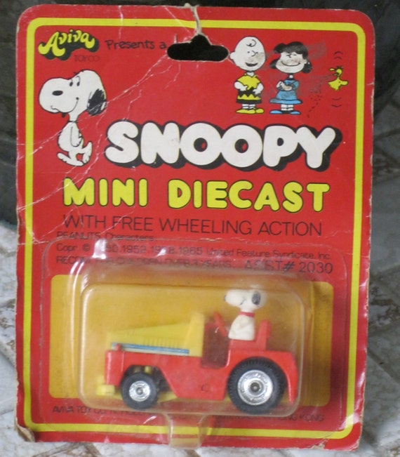 Aviva Snoopy Die Cast Car Zamboni NIP 1964
