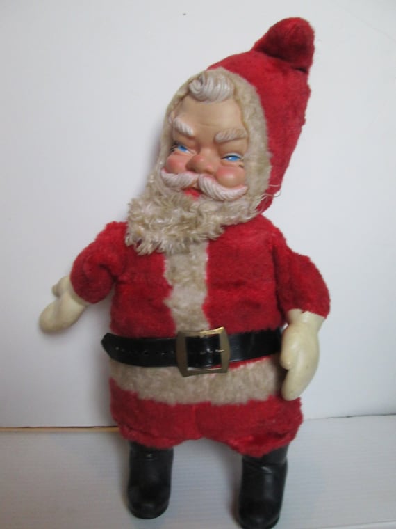 Vintage Santa Claus Dolls Cute Blonde Wo