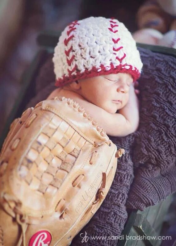 Newborn Baseball Beanie photo prop baby baseball hat sports