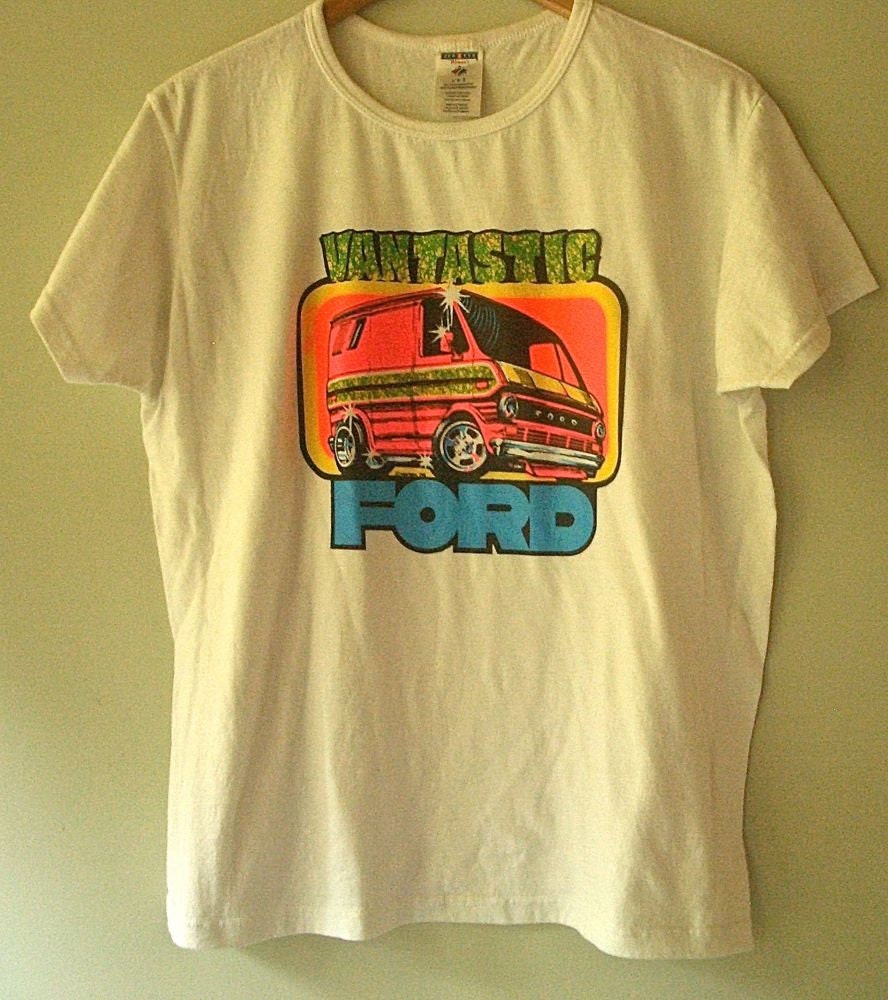 Vantastic Ford Vintage 70s Iron On T Shirt Van Love