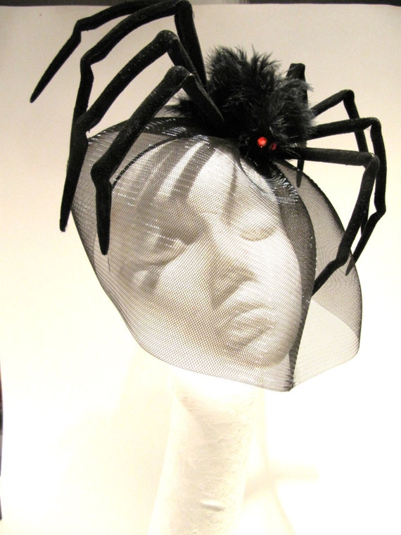 Black Spider Fascinator Spider Costume Halloween Headband