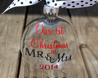 First Christmas as Mr and Mrs Ornament