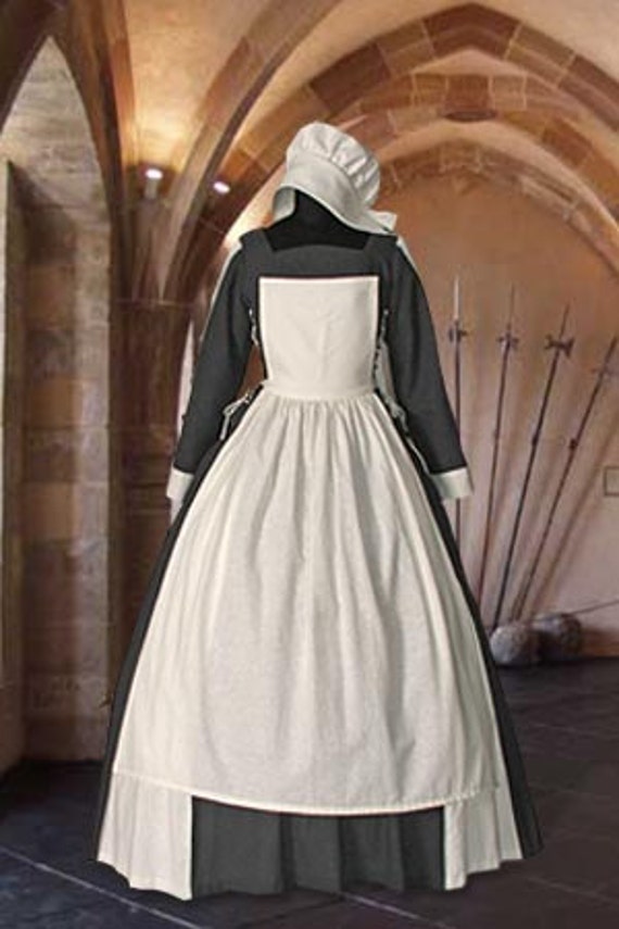 Medioevale contadino servo rinascimentale abito con cappuccio