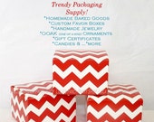 CHEVRON Stripe Favor Size Box 10 Jewelry Packaging Supply, Carnival Prize Box, Cookie, Favors, Candy, Fudge, Cookies and Homemade Goodies Il_170x135